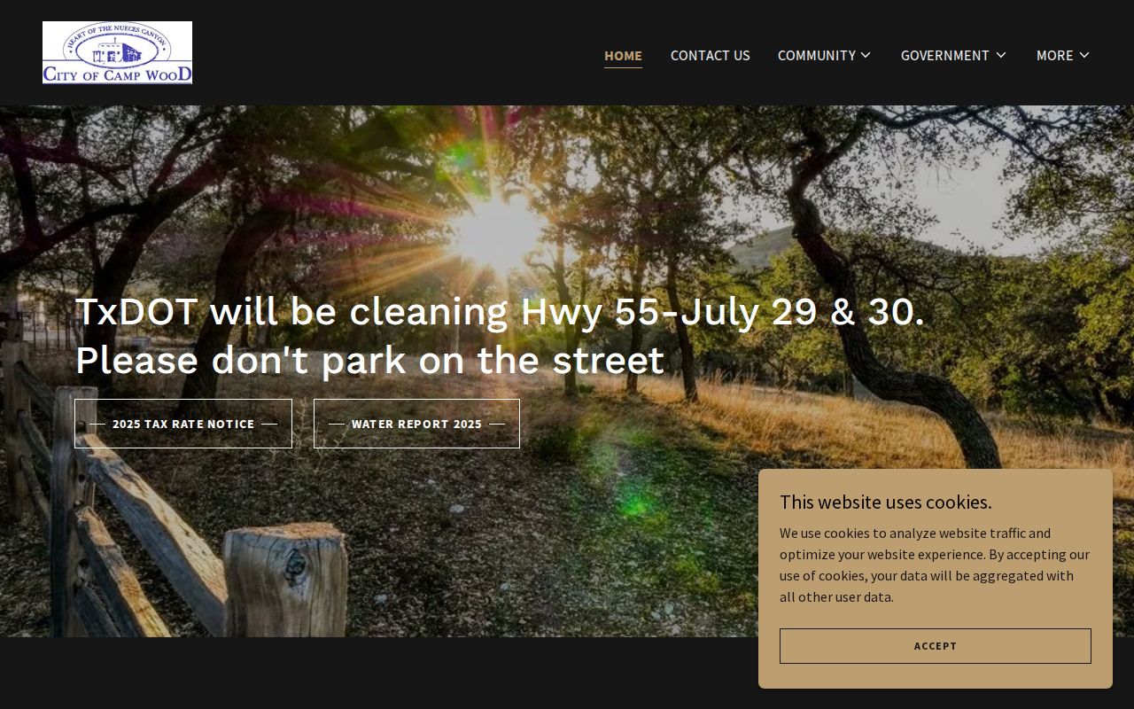 Camp Wood criminal records official city homepage
