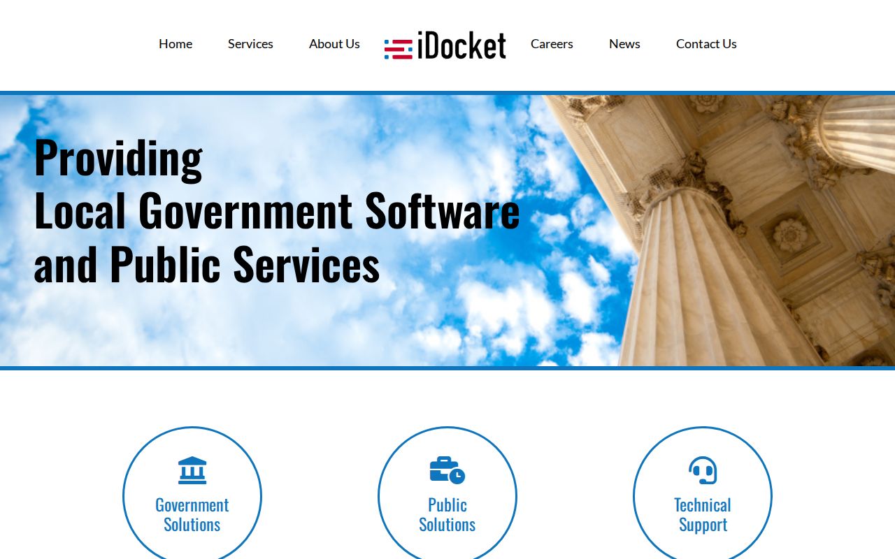 Real County criminal court cases iDocket name search