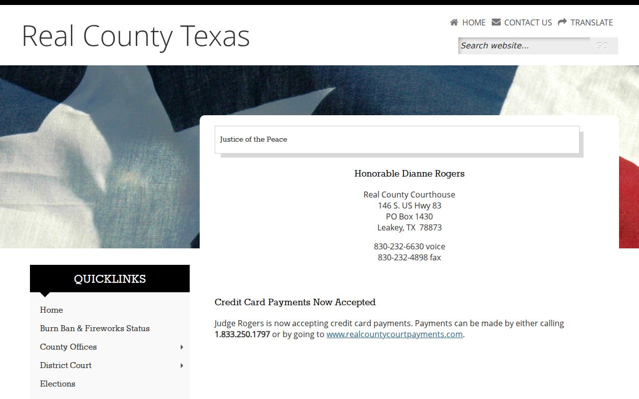 Real County criminal court cases Justice Court contact page